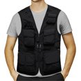 thumbnail image 1 of SURJDE Mens Jacket Field Pofessional Emergency Field Fishing Multi Pocket Vest (e-Black, XL), 1 of 3