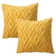 thumbnail image 1 of Juego de 2 fundas de almohada cuadradas con decoración de felpa suave, funda de almohada para sofá y dormitorio, 1 of 5