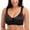 Black, variant on Spdoo Women's Front Closure Sports Bra Wirefree Padded High Support Full Coverage Racerback Workout Tank Top Bra Small to Plus Size White M