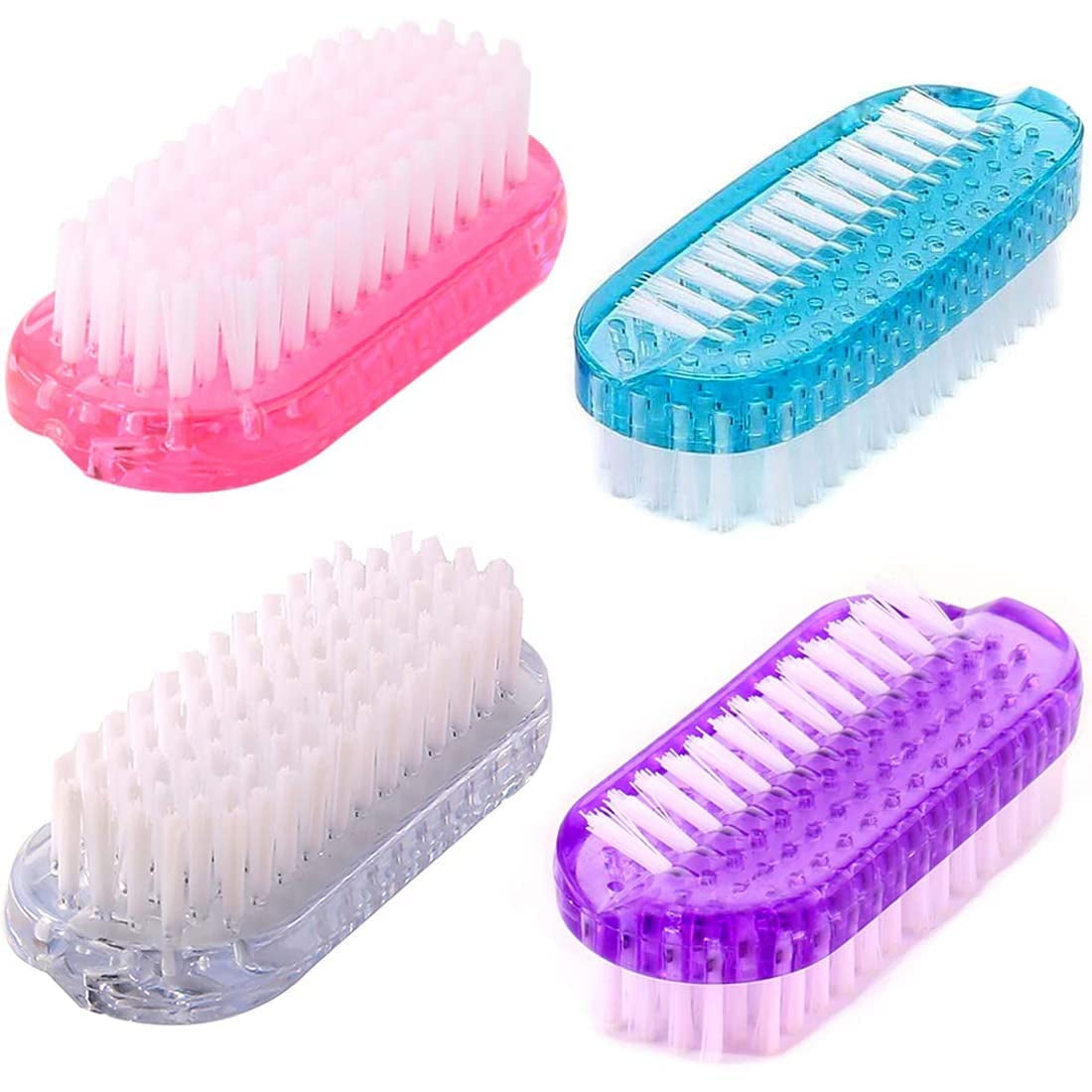 Cleaning Nail Brush Two Sided Hand Fingernail Scrub Brush Soft Stiff
