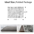 thumbnail image 2 of Modern Abstract Area Rug Carpet X Rugs for Living RoomMachine Washable Rugs for Bedroom Dining Living Room Rug Grey MultiColor, 2 of 7