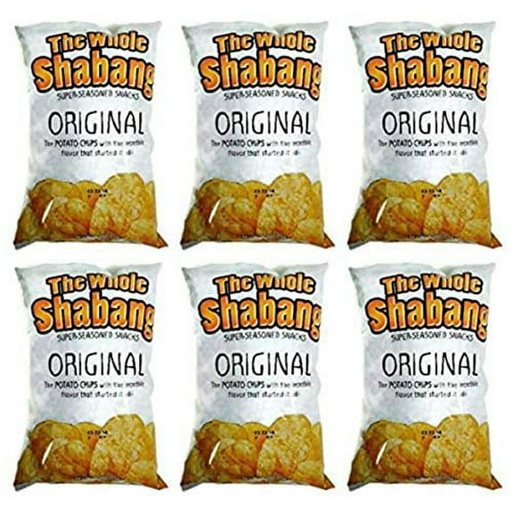 6 Packs of The Whole Shabang Potato Chips (Original Chips) 6oz