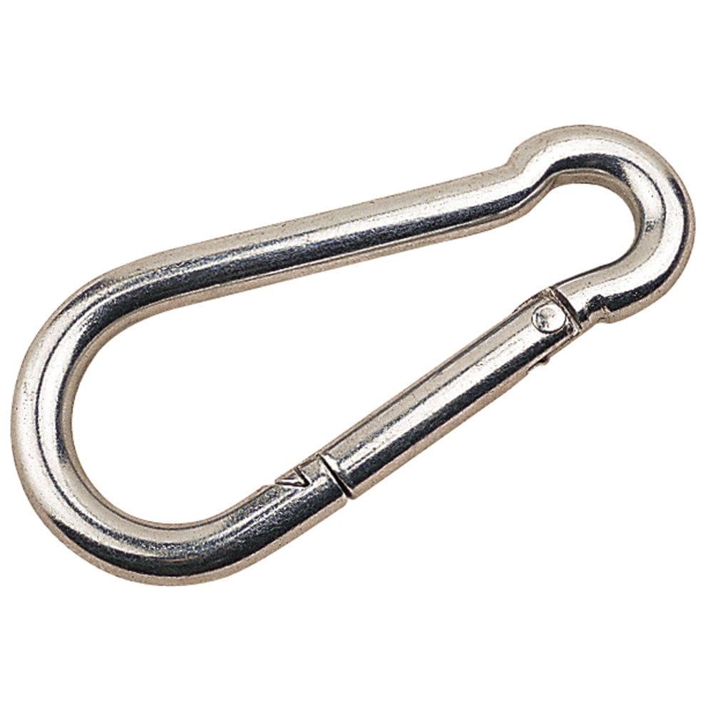 Lovermusic 5PCS M5 Spring Buckles Spring Snap Hook Carabiner 304 Stainless Steel Clips 