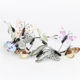 thumbnail image 7 of Women's 3D Butterfly Hair Clip Headband, Adjustable Elegant Party Hair Accessory, Glamorous Headpiece for Evening Events, Prom, and Special Occasions-White, 7 of 7