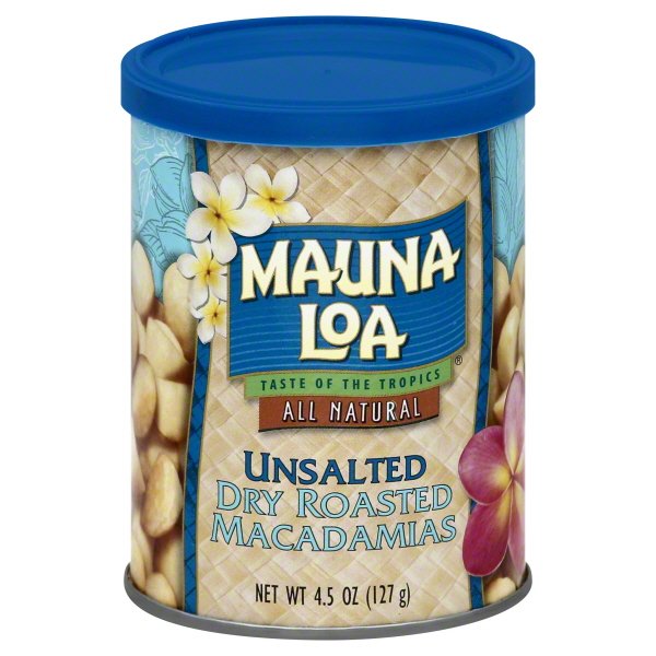 Mauna Loa All Natural Dry Roasted Macadamias with Sea Salt, 4.5 Oz