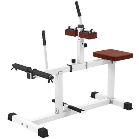 Adjustable Steel Seated Calf Raise Exercise Strength Training Gym Equipment, Brown