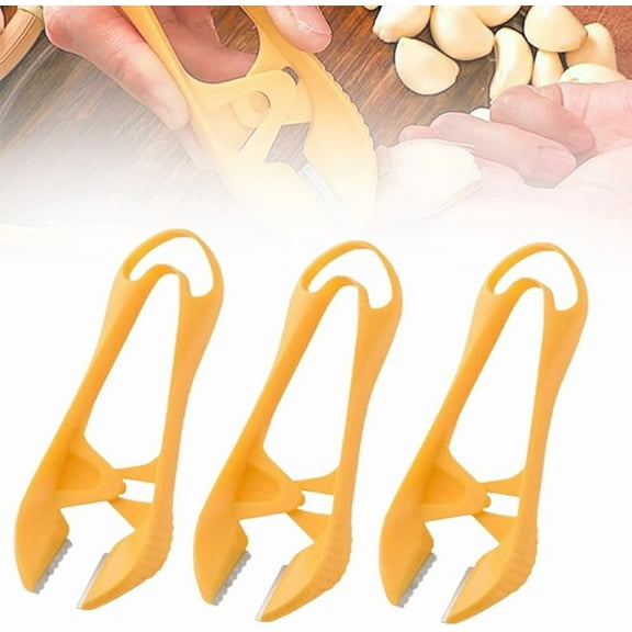 Fast and Portable Garlic Peeler, 2026 New Garlic Peeling Tool, Stainless Steel Garlic Peeler Tweezer Tool, Manual Garlic Peeler Skin Remover Garlic Peeling Clips Kitchen Gadget (1 PCS)
