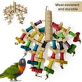 thumbnail image 1 of AURORA TRADE Bird Block Knots Tearing Toy -12 inch Natural Wood Corn Cob Parrot Chewing Toy Suggested for Macaws Cokatoos, 1 of 8