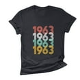 thumbnail image 3 of IROINNID Women's Summer Fashion Casual 1963 Printed T-Shirt Round Neck Loose Short Sleeve Tops, 3 of 4