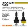 thumbnail image 4 of Sylvania 9003 SilverStar zXe Gold Halogen Headlight Bulb, Pack of 2, compatible with multiple vehicles, 4 of 7