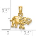 thumbnail image 3 of FJC Finejewelers 14k Yellow Gold Small Elephant Charm, 3 of 6
