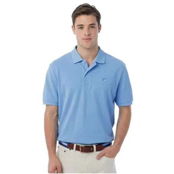 Southern Tide Men's Short Sleeve Classic Skipjack Polo (Ocean Channel-S)