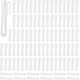 thumbnail image 1 of Qucyy 100 Pcs Plastic Curtain Rail Hooks, Heavy Duty Drapery Hooks, Adjustable Pin, 1 of 5