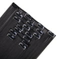 thumbnail image 3 of SHCKE Clip in Hair Extensions 23 Inch Hairpieces 8 Pieces Set Clip On Hair Extension Straight Double Weft Hair Extensions Synthetic Hairpiece for Women Natural Black, 3 of 6