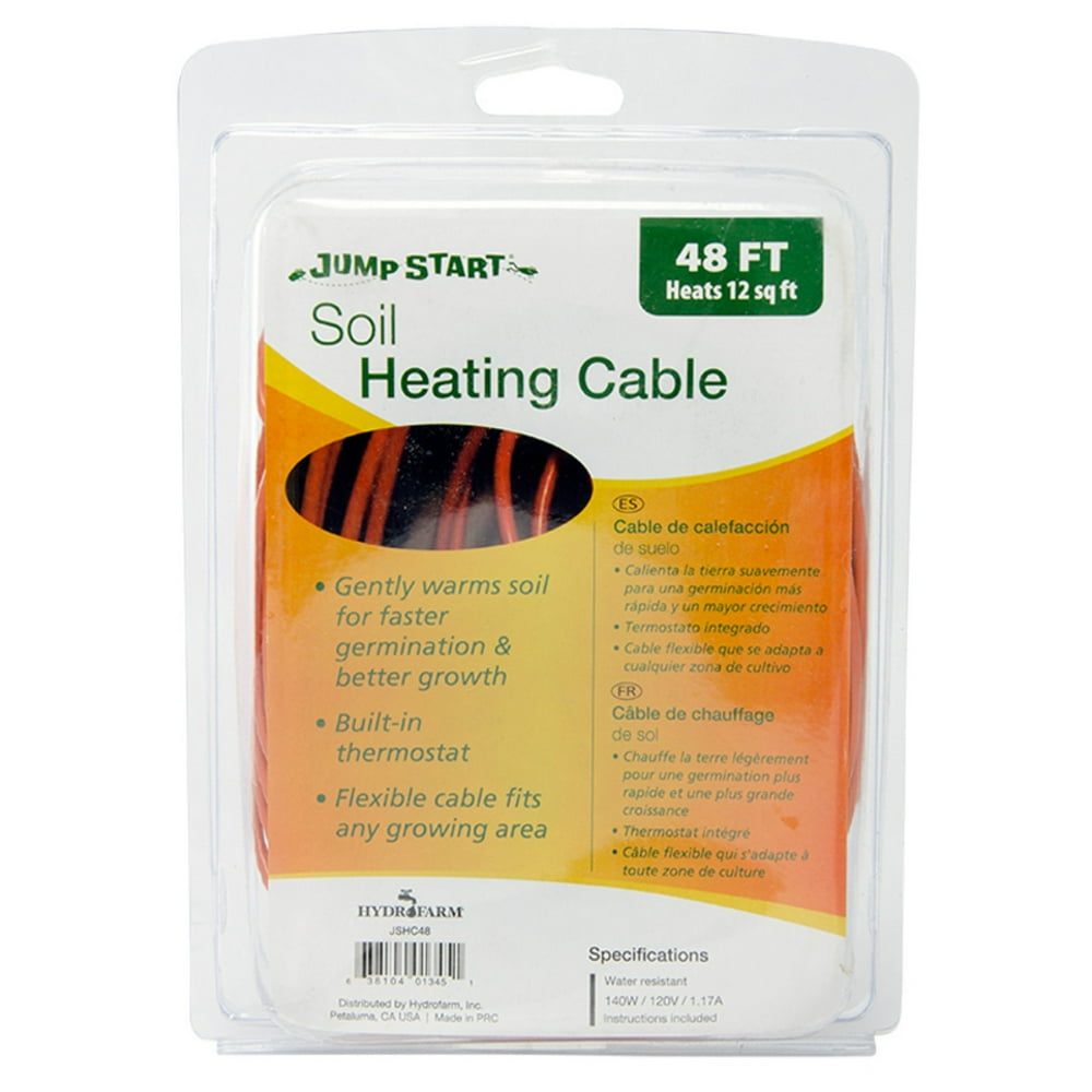 Hydrofarm JSHC48 Jump Start Soil 48 Foot Heating Cable with BuiltIn