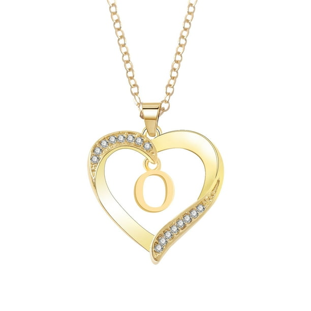 Collar con 26 letras, collar con colgante femenino, collar con letras a la moda Wmkox8yi sjalhkljlk6130
