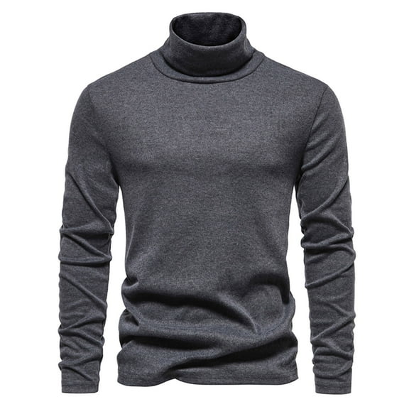Clearance under 10.00 LYXSSBYX Mens Shirts Long Sleeve Clearance Men Casual Long Sleeve High Elasticity Turtleneck Bottoms Tops Blouse