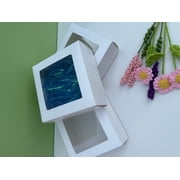 Make your style Gift Box, High Quality White Paper Box w Window