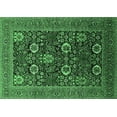 thumbnail image 1 of Ahgly Company Indoor Rectangle Oriental Emerald Green Industrial Area Rugs, 5' x 8', 1 of 4