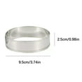 thumbnail image 2 of Bakeware Stainless Steel Cake Ring Round Tower Ring Tart Crust Bread for Household and Hamburger Baking Use, 2 of 6
