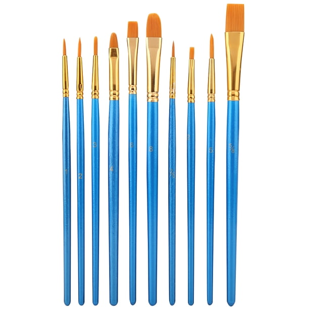 Juego de pinceles de agua, juego de pinceles de nailon para dibujo de niños, juego de pinceles de pintura, diseño a prueba de futuro, 10 Uds. Jadeshay A