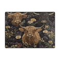 thumbnail image 5 of Yayeee Area Rugs for Living Room 6.7'x4.8' Non Slip Washable Bedroom Floor Carpet, Cows and Flowers, 5 of 5