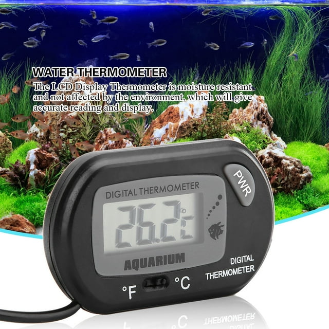 Aquarium Tank Thermometer,Small Size Digital Fish Tank Temperature Meter Digital Thermometer Top Tier Quality