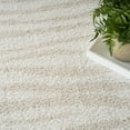 thumbnail image 5 of Nourison Modern Shag 3'11" x 5'11" Ivory Beige Modern Indoor Rug, 5 of 8