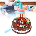 thumbnail image 3 of Juego De Pastel De Cumpleaños De Juego De Simulación, Atractivo, Seguro, Exquisito, Larga Vida útil, Juego De Pastel De Cumpleaños De Comida Para Juego De Simulación, Juguete, 3 of 7