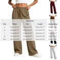 thumbnail image 3 of Admvng Women's Wide Leg Pants Elastic Waist Comfy Vacation Trousers with Pockets, 3 of 5
