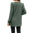 thumbnail image 3 of Dresses for Women Long Sleeve Ribbed Sweater Dress Fall Loose Fit Casual Dresses with Pockets, 3 of 3