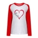 thumbnail image 4 of Puntoco Día de San Valentín Moda Mujer Casual Manga larga Impreso Señoras Sudaderas tops Puntoco Puntoco-6398, 4 of 7