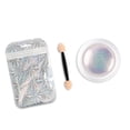 thumbnail image 3 of Polvo De Uñas De Cromo Perla, Polvo De Efecto De Neón De Espejo Brillo De Uñas De Perla Brillante Con Palo De Esponja Decoraciones De Arte De Uñas Para Arte De Uñas DIY, 3 of 8