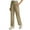 Khaki, variant on BLVB Women's Hiking Cargo Pants Quick Dry Lightweight Water Resistant Travel Camping Athletic Pants with Pockets