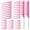Pink, variant on 3-Size Metal Hair Clips Set of 70, MORGLES No Crease Alligator Clips for Women, Includes 2 Tail Combs, for Long Hair Styling, Sectioning, Bow DIY & Braiding, with Storage Case
