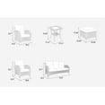 thumbnail image 3 of LayinSun 9 Pieces Outdoor Patio Furniture Set, Rattan Wicker Sectional Swivel Rocker Chairs Sets, 3 of 10