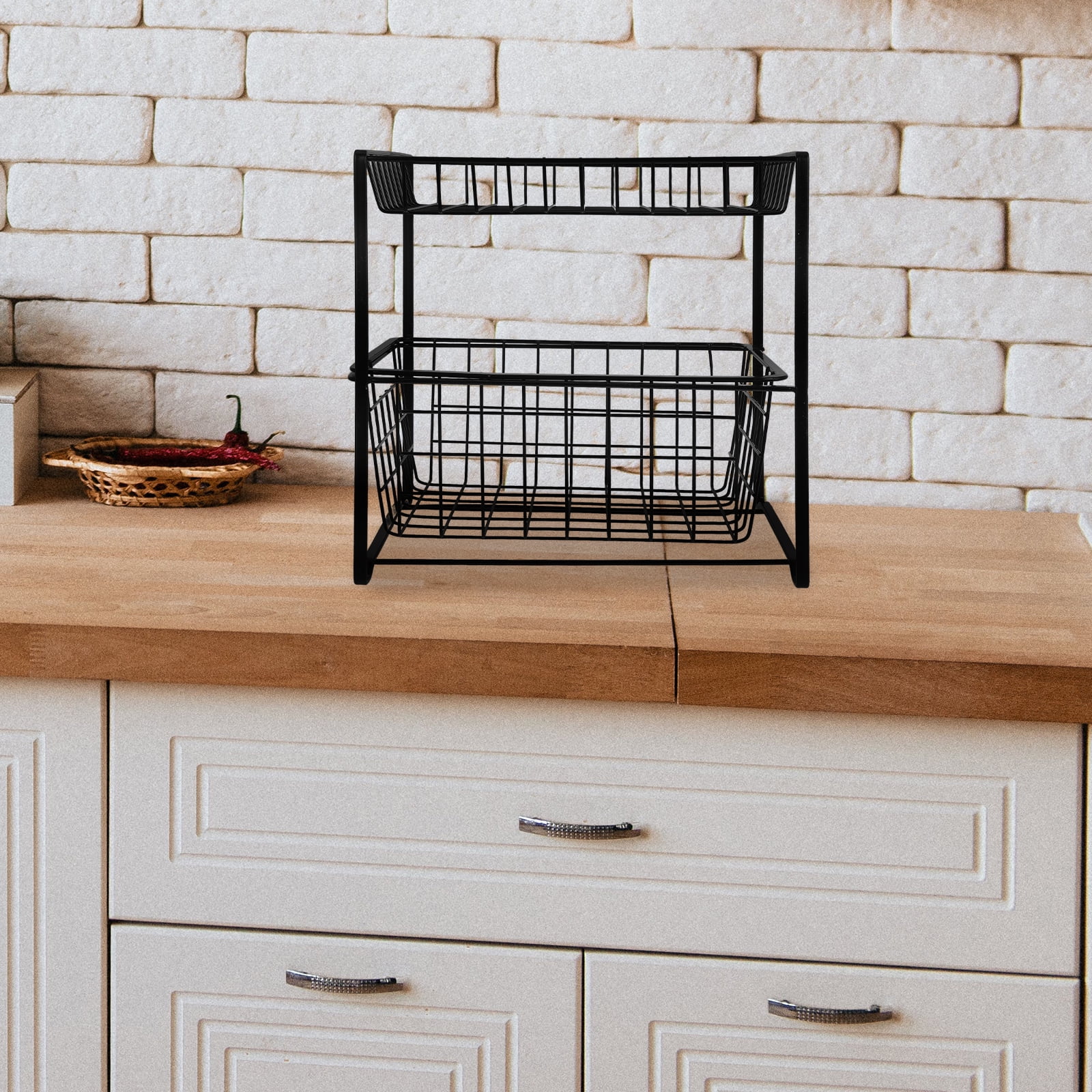 WORGEOUS Bathroom Counter Organizer Kitchen Under Sink Storage Organizer Shelf Multi-Functional Bathroom Cabinet Organizer for Storage