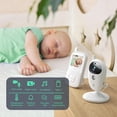 thumbnail image 5 of Video Baby Monitor with Camera, 2.7'' Screen, Night Vision, Temperature Monitoring, 8 Lullaby, 5 of 10