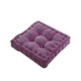 thumbnail image 1 of Square Chair Floor Pillows Tufted Padded Booster Cushion Thickened Tatami Solid Color, 1 of 3
