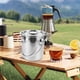 thumbnail image 4 of ColoMX Cubo de acero inoxidable con tapa, bote hermético para agua y café, cubo para almacenamiento de granos de café y almacenamiento grande de alimentos hermético, 4 of 8
