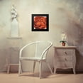 thumbnail image 4 of Popp, Grace 12x12 Black Modern Framed Museum Art Print Titled - Fiery Floral II, 4 of 5