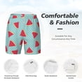 thumbnail image 5 of Lsque Mens Swim Trunks Watermelon Pattern - Bathing Suit Compression Liner - Beach Swim Shorts Swimwear - (S-3XL) - Stretch Quick Dry -X-Large, 5 of 9