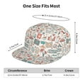 thumbnail image 6 of Daiia Summer Life print Flat Bill Hats Flat Brim Trucker Cap Baseball Cap Adjustable Classic Low Profile Hat Unconstructed Plain Cap, 6 of 9