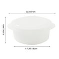 thumbnail image 3 of Binwennn Portable Round Microwave Lunch Lunch Refrigerator Removable Draining Fresh Keeping Worker Student Lunch Food Storage Containers for Fridge Airtight Bread Storage Containers Acrylic Storage, 3 of 8