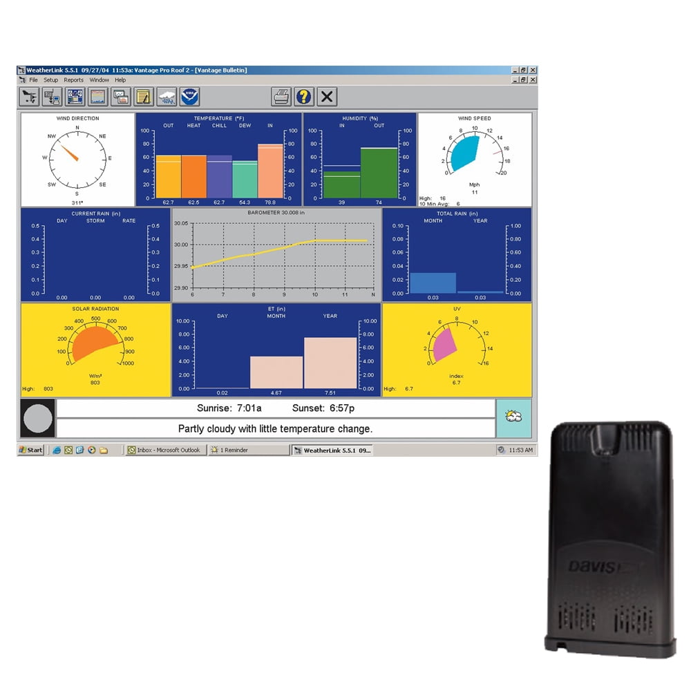 Davis Instruments 6100 WeatherLink Live | Wireless Data Collection Hub for Vantage Vue / Pro2 Weather Stations | Automatic Data Uploads to WeatherLink Cloud | Wi-Fi/Ethernet,Alexa-Compatible