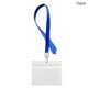 thumbnail image 1 of Soporte para tapa de tarjeta Protector de tarjeta de identificación transparente Funda de PVC impermeable con cuerda para colgar, 10 piezas, cuerda azul Eigraketly  HA004769-02, 1 of 7