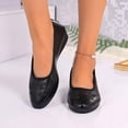 thumbnail image 2 of oqasdz Women Casual Shoes Round Toe Platform Comfortable Slip On Ballet Shoes Fashion Breathable Dance Trendy Versatile Summer Outdoor, 2 of 6