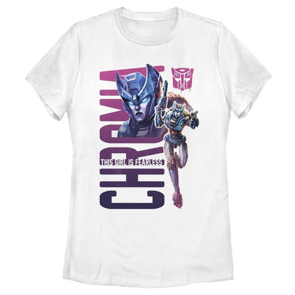 Women's Transformers Chromia Fearless Girl Graphic Tee White Large
