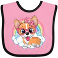 thumbnail image 3 of Inktastic Corgi Gifts Dog Lover Girls Baby Bib, 3 of 4