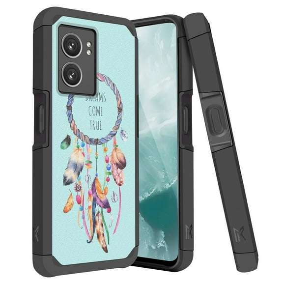 TJS for OnePlus Nord N300 5G Phone Case, Magnetic Support Dual Layer Drop Protection Impact Rugged Armor Cover (Dreams Come True)
